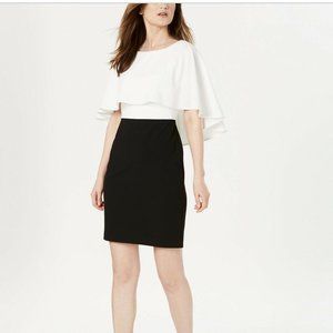 Calvin Klein Colorblocked Popover Dress - Sz 10